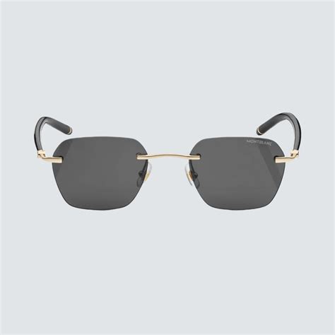 Gafas de sol cuadradas en metal dorado 